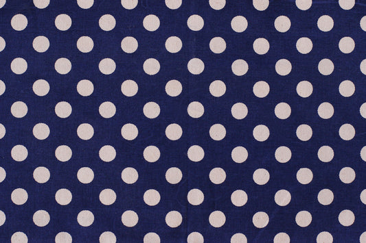 Drops Textile - Dark Blue - Organic White
