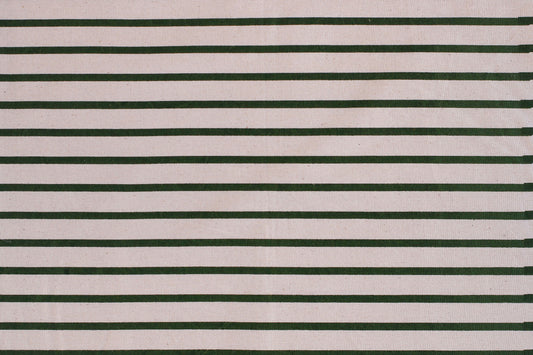 Follow the Lane Textile - Dark Green - Organic White