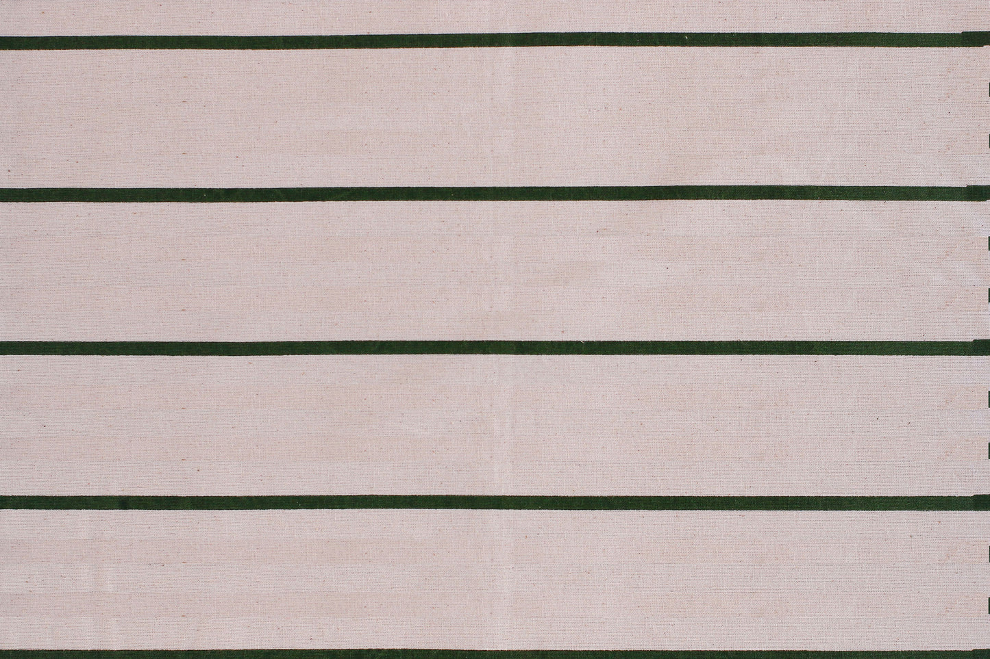 Rustique Textile - Dark Green - Organic White