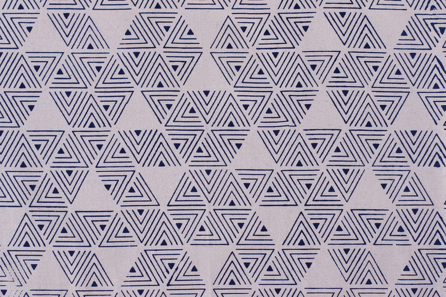 Sea Serpent Textile - Dark Blue - Organic White