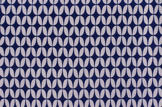 Sea Star Textile - Dark Blue - Organic White
