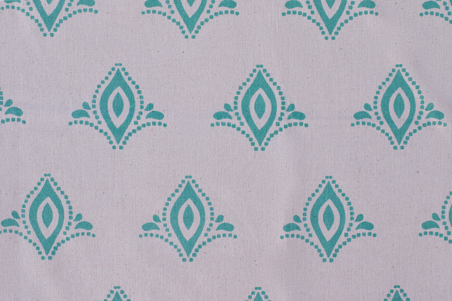 Spathiphyllum Textile - Turkos - Ekologisk Vit