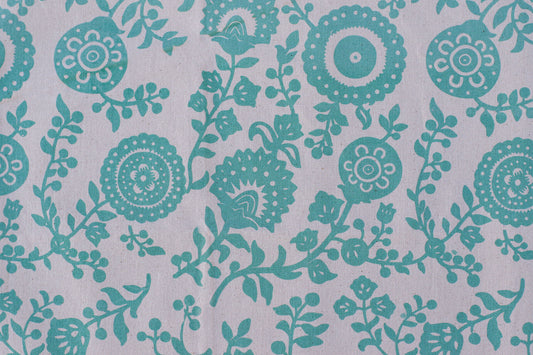 Krysantemum Textil - Turkos