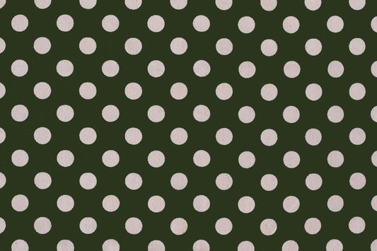 Drops Textile - Dark Green - Organic White