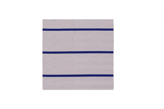 Rustique Napkin - Navy Blue - Organic White