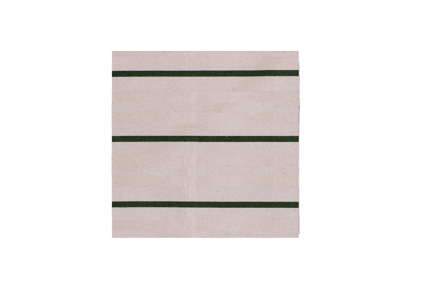 Rustique Napkin - Dark Green - Organic White