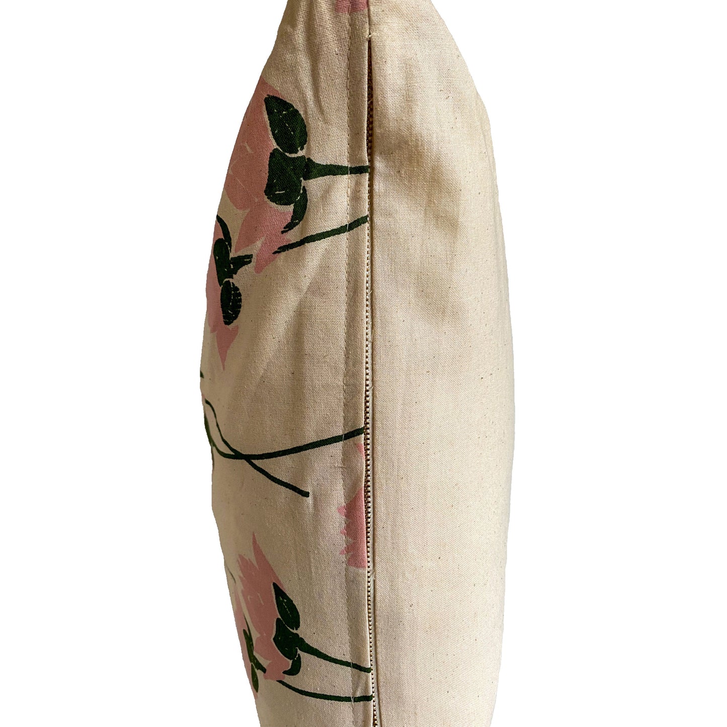 Stella Decor cushion cover side with design lotus flower in size 50x50 cm in color pink