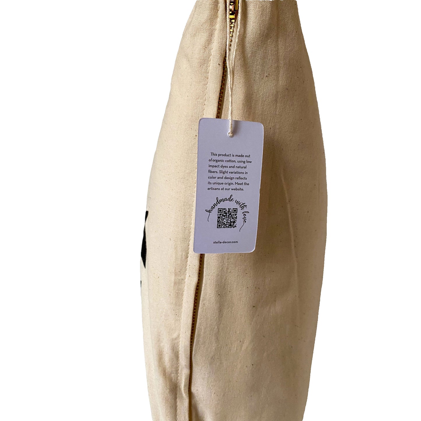 stella decor cushion cover side in design oreo cow in color red brown