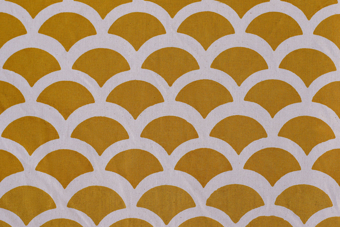 Waves Textile - Yellow - Organic White