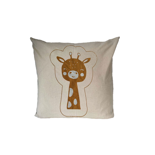 stella decor cushion cover in design baby roedeer in color brown
