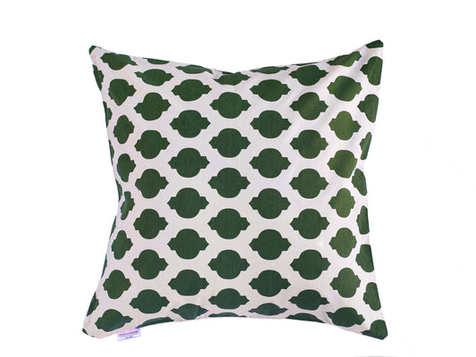 Stella Decor cushion cover with design pine cones in size 50x50 cm in color dark green
