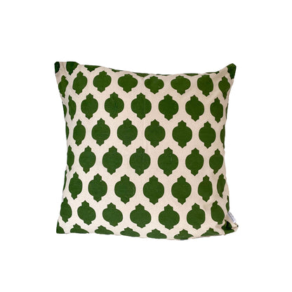Stella Decor cushion cover with design pine cones in size 50x50 cm in color dark green original
