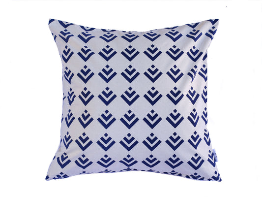 stella decor cushion cover in design sea floor in color navy blue white