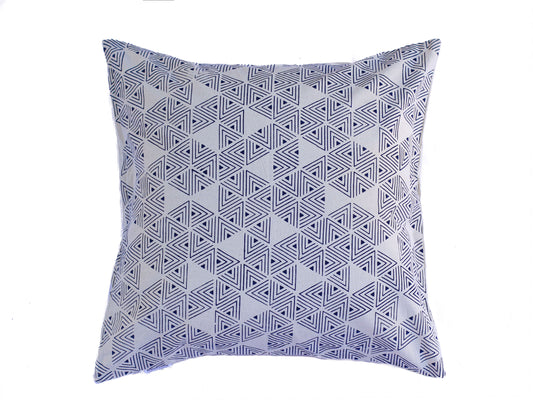 stella decor cushion cover in design sea serpent in color navy blue white