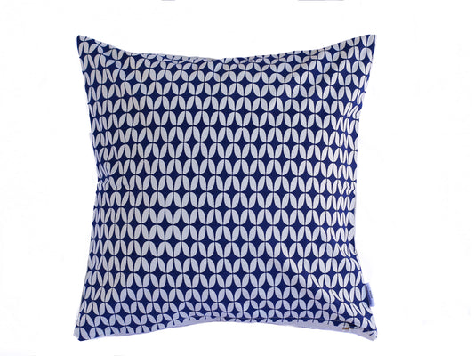 stella decor cushion cover in design sea star in color navy blue white