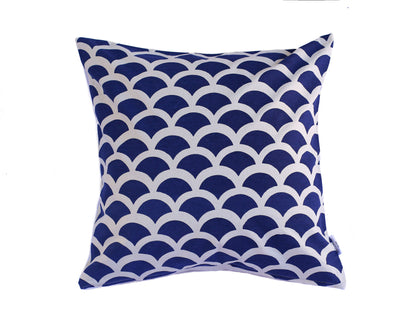 stella decor cushion cover in design wave in color navy blue