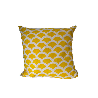 stella decor cushion cover in design wave in color yellow original