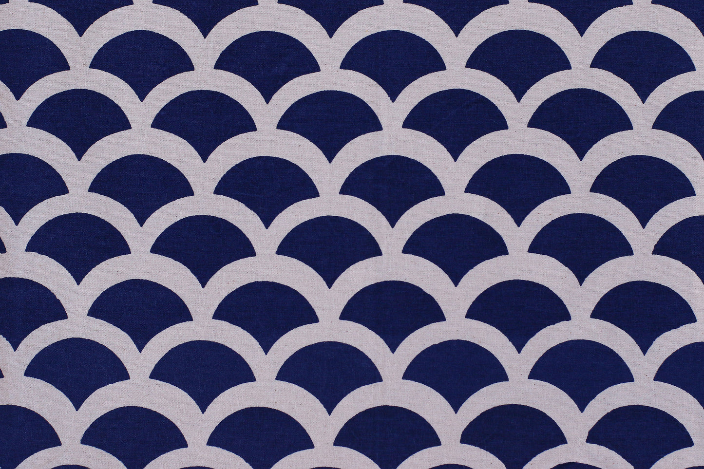 Wave Textile - Dark Blue - Organic White