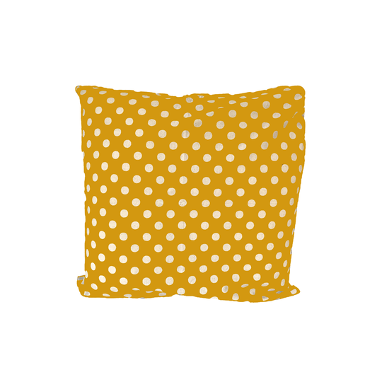Stella Decor cushion cover design polka dots in size 50x50 cm in color yellow
